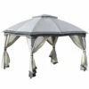 Outsunny 3.7 X 3(m) Metal Gazebo Grey -OUTSUNNY Shop k3U98a1816c3ff8c0 jpg