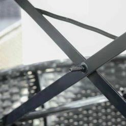 Outsunny Garden Daybed With Adjustable Table - Black -OUTSUNNY Shop l91d4d180df2b0f52 jpg