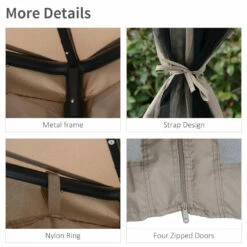 Outsunny Outdoor Gazebo 295L X 295W X 263Hcm-Taupe 21 Outsunny Outdoor Gazebo 295L X 295W X 263Hcm-Taupe -OUTSUNNY Shop lCW04017dc2c183b1 jpg