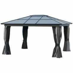 Outsunny Hardtop Gazebo 3.6 X 4m - Black & Dark Grey -OUTSUNNY Shop lOSdaa17f96872b6d jpg