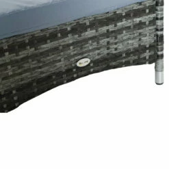 Outsunny Rattan Sun Lounger W/ Cushion - Grey -OUTSUNNY Shop lktd4d18827c53c57 jpg