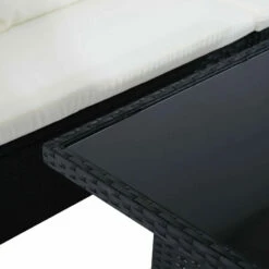 Outsunny Rattan Corner Sofa Set With Table And Footstools - Black -OUTSUNNY Shop mBMd4d17eecc29106 jpg