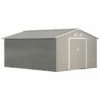 Outsunny Metal Shed 13 X 11ft - Light Grey -OUTSUNNY Shop mVB98a18573b67a6c jpg