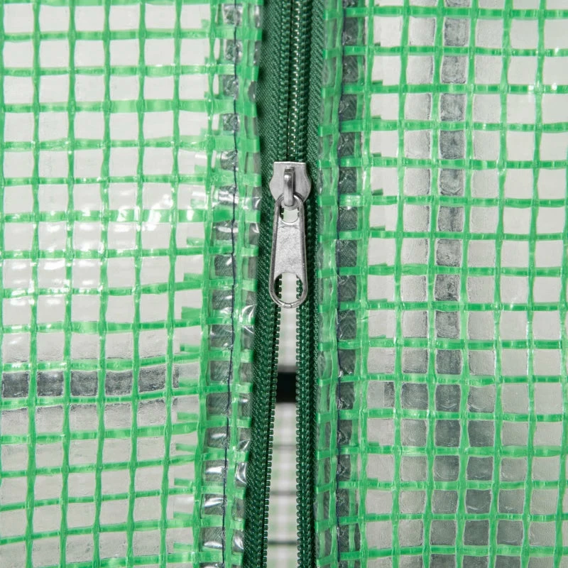 Outsunny Mini Greenhouse With 4 Tier 70 X 50 X 160 Cm - Green 9 Outsunny Mini Greenhouse With 4 Tier 70 X 50 X 160 Cm - Green - Image 7