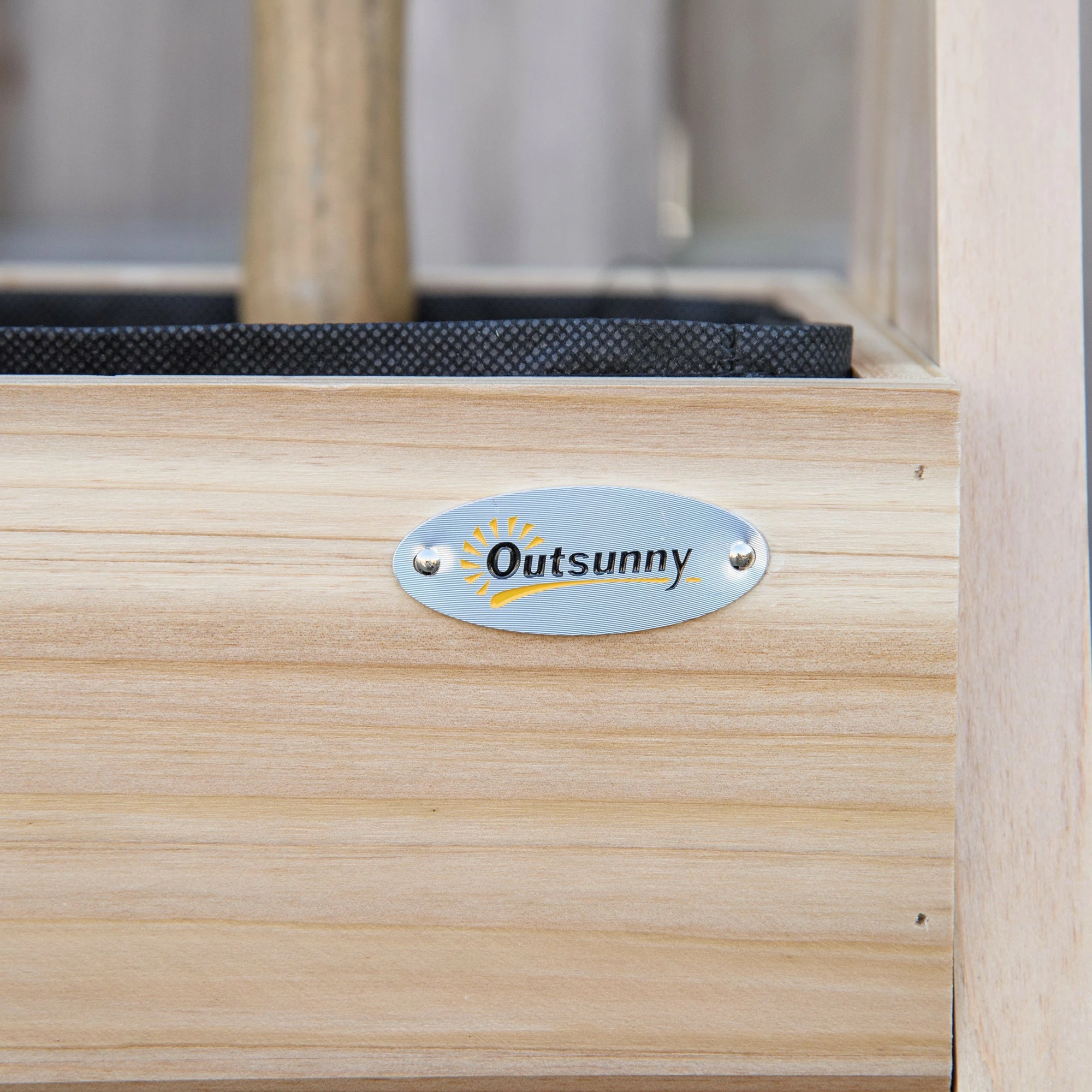 Outsunny Garden Bed Wooden Planter Box 80.5H X 68W X 57.5Dcm 10 Outsunny Garden Bed Wooden Planter Box 80.5H X 68W X 57.5Dcm - Image 8