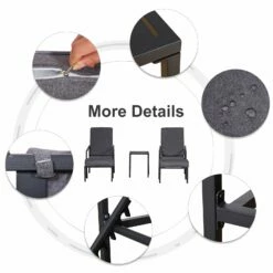 Outsunny Lounge Chair Set - -OUTSUNNY Shop oMjb1017edc653244 54996837 37ca 4f87 8cae 6df52edccf98