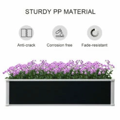 Outsunny Garden Raised Bed 120x90x30 Cm - Grey -OUTSUNNY Shop pO3b1017f6895d93d jpg
