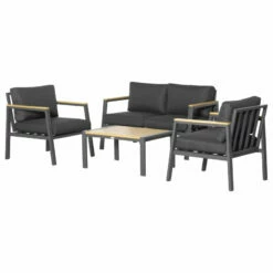 Outsunny Garden Sofa Set 4 Piece With Cushions - Grey -OUTSUNNY Shop pjadaa17f52a16306 jpg