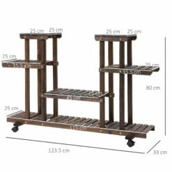 Outsunny Movable 4-Tier Garden Holder Display Shelf -OUTSUNNY Shop qe807c17dc177ede3 64fc3257 e90d 4eba 9e96 e701133f2e26