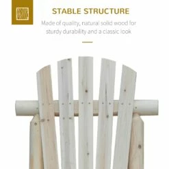 Outsunny Adirondack Chair -Natural Wood -OUTSUNNY Shop rV647c17dc1aee36b e67b7da5 2065 4148 a7d2 3fe9c90d8727