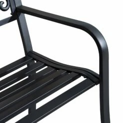 Outsunny Garden Bench - Black -OUTSUNNY Shop rWMc4917dc18a3918 41bdda3a bc86 41a3 9c72 2449bab8aa7a