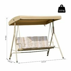 Outsunny 3 Seater Swing Bench -OUTSUNNY Shop sKJ0bc17dc3540639