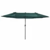 Oasis 4.6 M Double-Sided Umbrella Parasol - Green