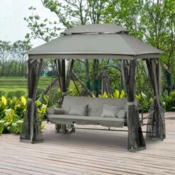 Outsunny Gazebo Swing Seat - Grey 30 Outsunny Gazebo Swing Seat - Grey -OUTSUNNY Shop tNU6ff1859ac70b3d jpg