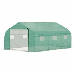 Outsunny Greenhouse Polytunnel 4.47x3x2m - Green -OUTSUNNY Shop tYRefe17e70dafc66 jpg