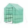 Outsunny 143x143x195 Cm Walk In Greenhouse With Shelves-Dark Green -OUTSUNNY Shop til98a17ee2cf01af jpg