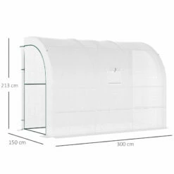 Outsunny Lean To Greenhouse 300 X 150 X 213 Cm - White 15 Outsunny Lean To Greenhouse 300 X 150 X 213 Cm - White -OUTSUNNY Shop u6ia12186bb744f8c jpg