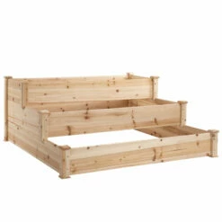 Outsunny Wooden Raised Bed 3-Tier Planter Kit Elevated Box Outdoor Stand -OUTSUNNY Shop uEZ98a185a3f24dc5