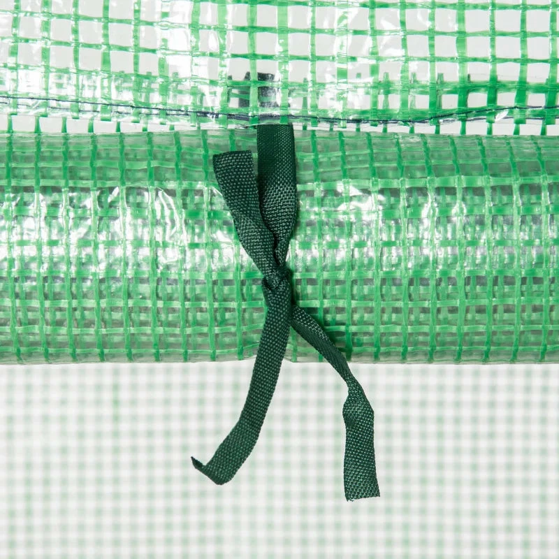 Outsunny Mini Greenhouse With 4 Tier 70 X 50 X 160 Cm - Green 10 Outsunny Mini Greenhouse With 4 Tier 70 X 50 X 160 Cm - Green - Image 8