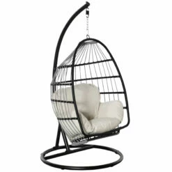 Outsunny Rattan Hanging Egg Chair Black -OUTSUNNY Shop uMRdaa1801c81fd76 jpg