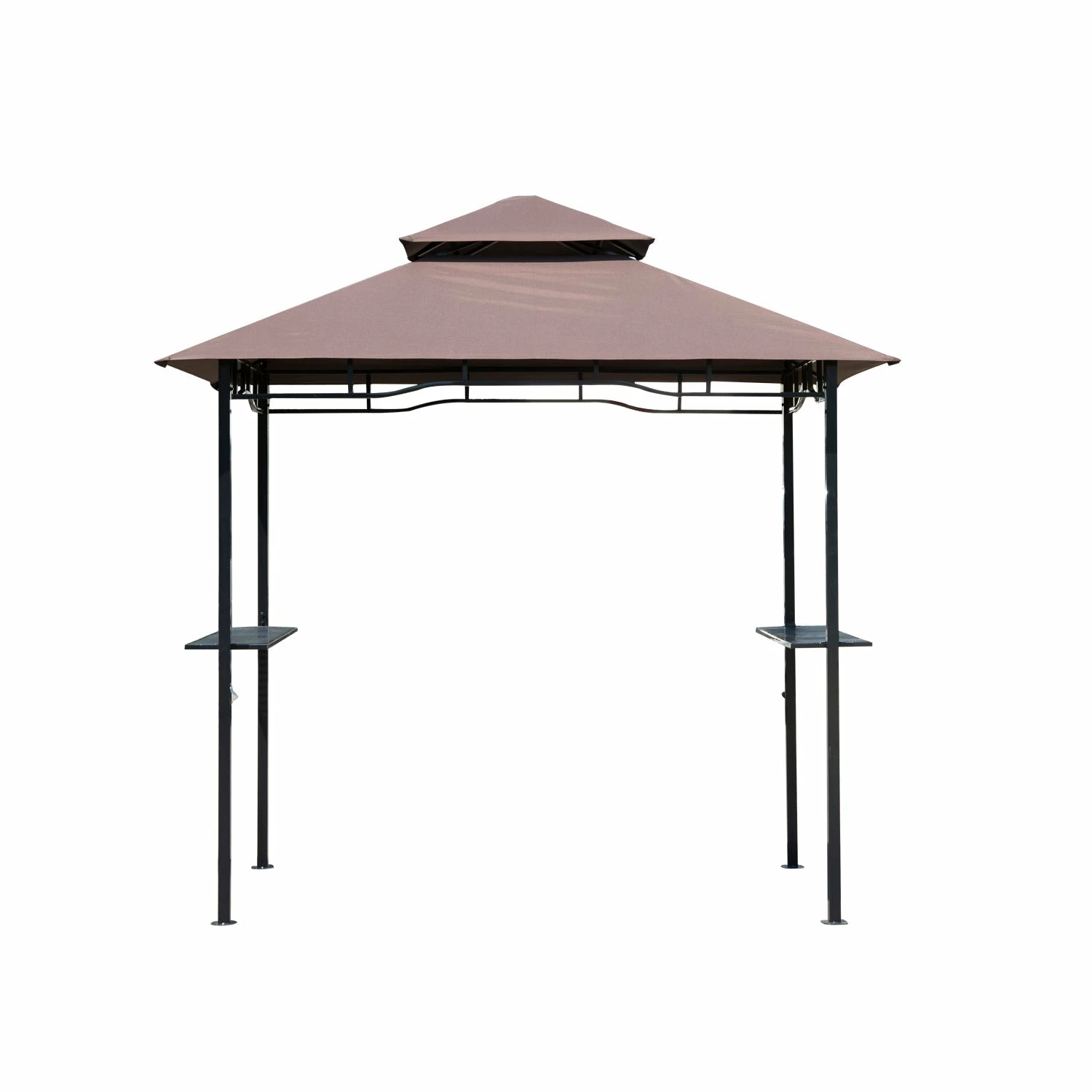 Outsunny Grill Gazebo Brown 5 Outsunny Grill Gazebo Brown - Image 3
