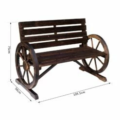 Outsunny Garden Bench - Brown -OUTSUNNY Shop uk50f717dc378a2cb 90fb2696 da68 4c6a b478 1cf5278a2718