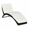 Outsunny Foldable Rattan Single Lounger - Black -OUTSUNNY Shop uou98a18003e24e5f