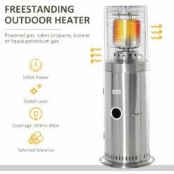 Outsunny 10KW Outdoor Gas Patio Heater Standing Propane Heater -OUTSUNNY Shop vt175617edc6553e4 8cfdc757 1098 4507 963f ea4cf397d311