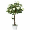 Outsunny Artificial Rose Tree And Planter For Indoor & Outdoor Use - White And Green 2 Outsunny Artificial Rose Tree And Planter For Indoor & Outdoor Use - White And Green -OUTSUNNY Shop w6I1cd17dc51dc1ce jpg