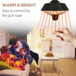 Outsunny Outdoor Electric Heater Halogen 2100W-Black -OUTSUNNY Shop wYEa0917edc657bbc