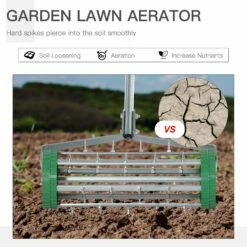 Outsunny Rolling Lawn Aerator -OUTSUNNY Shop wkca1617dc4c23abb