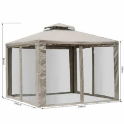 Outsunny Outdoor Gazebo 295L X 295W X 263Hcm-Taupe 17 Outsunny Outdoor Gazebo 295L X 295W X 263Hcm-Taupe -OUTSUNNY Shop x6Rd5117dc2c183b1 jpg