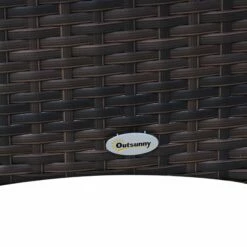 Outsunny Rattan Garden Furniture Dining Set 6-seater Patio Rectangular Table Cube Chairs Outdoor Fire Retardant Sponge Brown -OUTSUNNY Shop xw7d4d17eecc29833 08a724d9 d382 4a5d 902f 8ee1c997fbcc