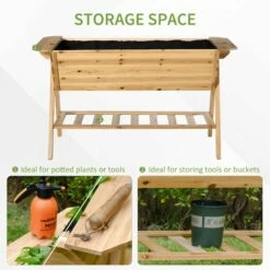 Outsunny Wooden Planter Garden Raised Bed -OUTSUNNY Shop y0z10117dc30abe72 06b54886 66dd 4239 a389 6481e10c86b4