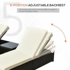 Outsunny Rattan Lounge Set - Natural -OUTSUNNY Shop zT2b1017eecc2913b