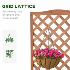 Outsunny Garden Wooden Planter Box With Trellis Lattice Flower Raised Bed 76x36x170cm 14 Outsunny Garden Wooden Planter Box With Trellis Lattice Flower Raised Bed 76x36x170cm -OUTSUNNY Shop zgd88c17ee2cf0f22 1c0d93d3 d1e0 4628 872d 6b735b9af8ca