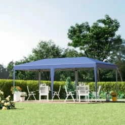 Outsunny Pop Up Gazebo 6m X 3m - Blue -OUTSUNNY Shop ziu6ff18586300935 jpg